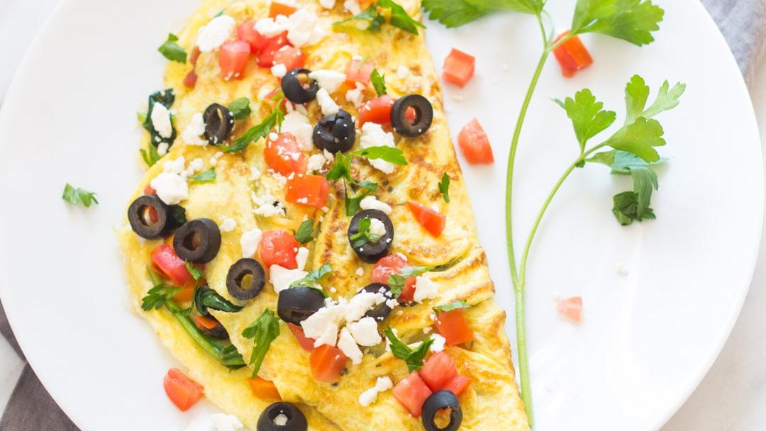 Feta & Olive Omelette Atkins Low Carb Diet